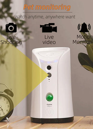 Petalk AI Dog Camera Automatic Treat Dispenser, 5G&2.4G WiFi HD Pet Camera, Remote Treat Tossing