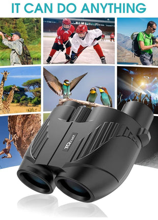 20x25 Binoculars for Adults and Kids, High Power Easy Focus Compact Binoculars with Low Light Vision for Bird Watching and Travel
