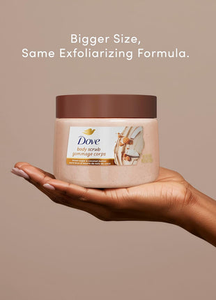 Dove Brown Sugar and Coconut Butter Body Scrub Exfoliates and Deeply 15 oz