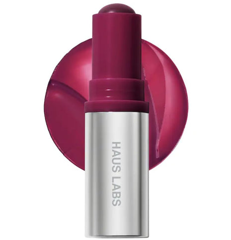 HAUS LABS BY LADY GAGA Color Fuse Lip + Cheek Blush Balm Stick in Glassy Acai & ENTEL Aloe Vera Sheet Masque (BONUS)