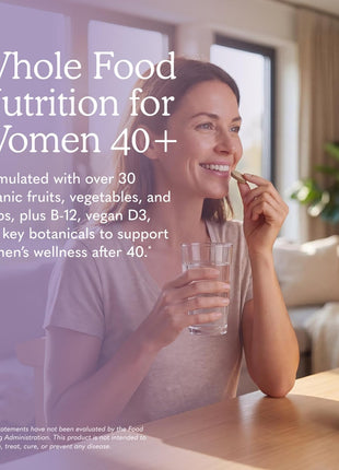 Garden of Life Multivitamin for Women 40 Plus, Organics Womens Vitamins, Hormone & Breast Health Support Blend, Vegan, 120 Tablets | Organic Womens Vitamins, Hormone & Breast Health Support Blend