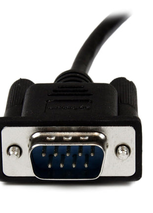 StarTech.com 1m Black DB9 RS232 Serial Null Modem Cable F/M - DB9 Male to Female - 9 pin Null Modem Cable - 1x DB9 (M), 1x DB9 (F), Black (SCNM9FM1MBK)