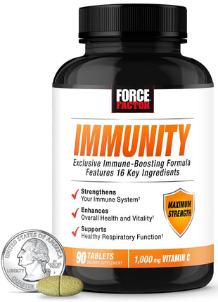 Force Factor Immunity, 3-Pack, Immune Support Booster with Elderberry and 1000mg of Vitamin C, Plus Vitamin D, Zinc, Probiotics, Antioxidants, and Echinacea for Immune Health Defense, 270 Tablets