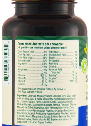 PetNC Senior Multi Chewables for Dogs, Daily Vitamins, 60 Count | Senior Dog Daily Multivitamin & Multimineral Chewables with Zinc, Magnesium, Iron & Vitamins A, D3, E & C, Overall Health