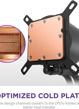 NZXT Kraken Plus 360 – AIO CPU Liquid Cooler – 360mm Radiator – 3 x F120P Fans – Customizable 1.54 inch Square LCD – AMD® AM5, AM4 – Intel® LGA 1851/1700, 1200/115X – Black