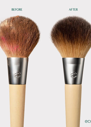 EcoTools Makeup Brush Cleanser + Sponge Shampoo, Fragrance-Free, 8 Fl Oz | Cleaner brushes and sponges, makeup brush soap for daily washing, beauty blender cleaner, plant based, sulfate free