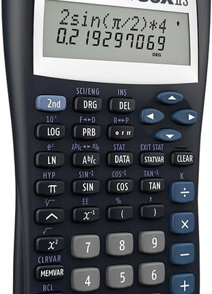Texas Instruments TI-30XIIS Scientific Calculator, Black with Blue Accents