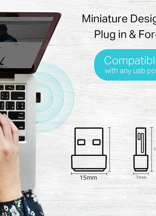 TP-Link Nano AC600 USB WiFi Adapter(Archer T2U Nano)- 2.4G/5G Dual Band Wireless Network Transceiver for PC Desktop, Travel Size, Supports Windows (11,10, 8.1, 8, 7, XP/Mac OS X 10.9-10.14)