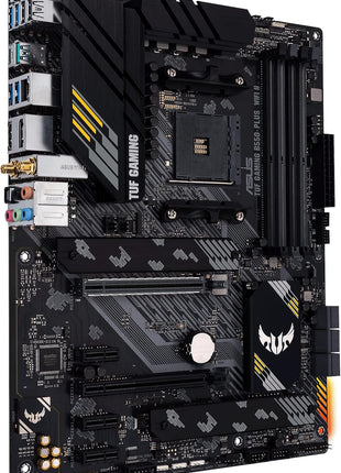 ASUS TUF Gaming B550-PLUS WiFi II AMD AM4 (3rd Gen RyzenTM) ATX Gaming Motherboard (PCIe 4.0, WiFi 6, 2.5Gb LAN, BIOS Flashback, USB 3.2 Gen 2, Addressable Gen 2 RGB Header and Aura Sync)