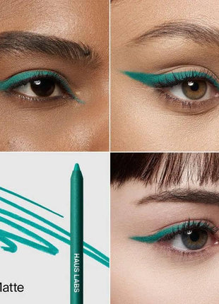 HAUS LABS BY LADY GAGA Optic Intensity Eco Eyeliner - Teal Matte + Complimentary Sheet Face Masque