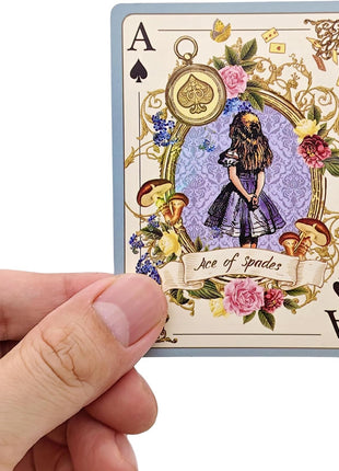 ASVP Shop Alice Playing Cards – Illustrated Fantasy Deck for Themed Parties, Games & Decor