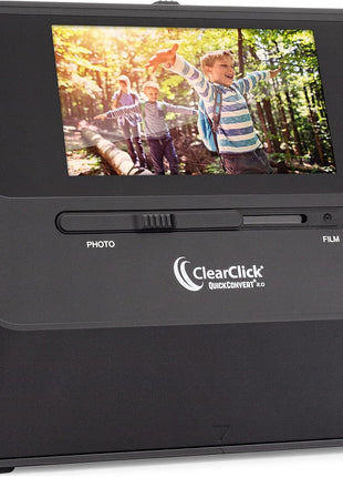ClearClick QuickConvert 2.0 Photo, Slide, and Negative Scanner - Scan 4x6 Photos & 35mm, 110, 126 Film - No Computer Required - 22 MegaPixels