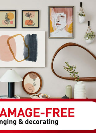 Command 8 lb Jumbo Universal Picture Hanger, 3 Frame Hangers and 8 Command Strips for Sawtooth, D-Ring, Wire, Keyhole and Other Frames, Damage-Free Hanging for Home Decor