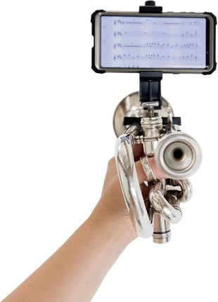 Gripophone Trumpet Phone Lyre - Securely Mount Your Phone to Your Horn, Easily Read Music from PDF, Take videos while playing, Made in USA!!