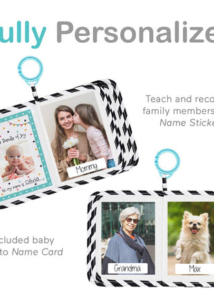 Urban KiddyTM Baby's My First Family Album | Soft Photo Cloth Book Gift Set for Newborn Toddler & Kids (Elephant)
