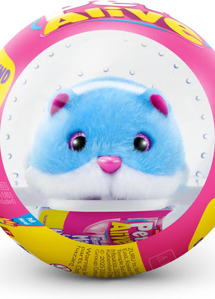 Pets Alive Hamstermania (Blue) by ZURU Hamster, Electronic Pet, 20+ Sounds Interactive, Hamster Ball Toy for Girls and Children