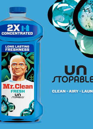 Mr. Clean 2X Concentrated Multi Surface Cleaner with Unstopables Fresh Scent 41 fl oz