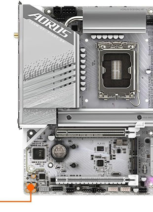 GIGABYTE Z790M AORUS Elite AX ICE LGA 1700 Intel Z790 M-ATX Motherboard with DDR5, Triple M.2, PCIe 5.0, USB 3.2 Gen2X2 Type-C, Intel Wi-Fi 6E, 2.5GbE LAN, Q-Flash Plus, EZ-Latch Plus