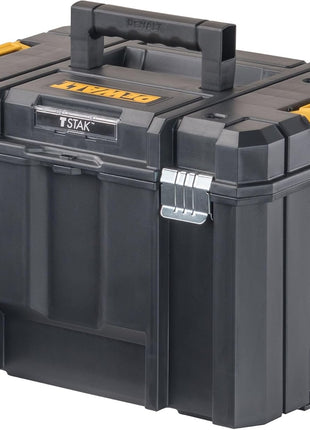 DEWALT TSTAK Tool Box, Extra Large Design, Removable Tray for Easy Access to Tools, Water and Debris Resistant (DWST17806)