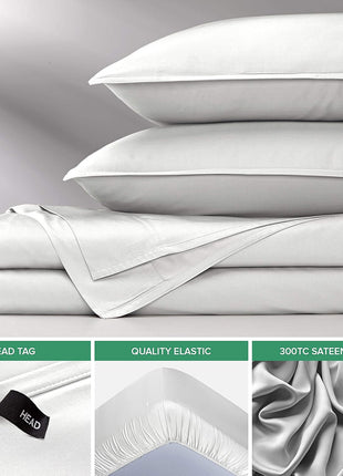 King Sheets by Pure Bamboo, Genuine 100% Organic Viscose Derived from Bamboo Bed Sheet Set, Soft & Cooling, Double Stitching, 2 Year Quality Promise (King, White)