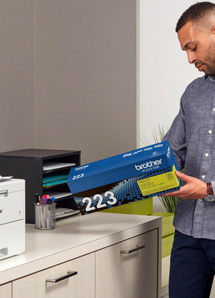 Brother Genuine TN223Y, Standard Yield Toner Cartridge, Replacement Yellow Toner, Page Yield Up to 1,300 Pages, TN223, Amazon Dash Replenishment Cartridge | Color printing with 1300 page yield and compatibility for HL-L3230CDW and MFC-L3710CW