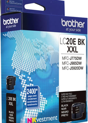 Brother LC20EBK Super High Yield Black Ink Cartridge