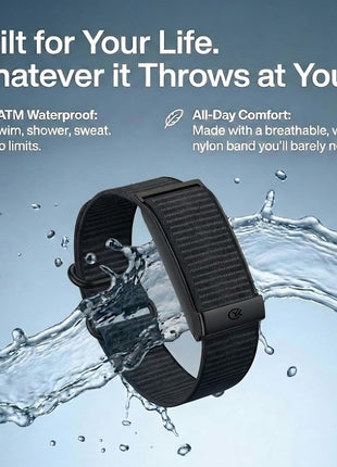 Smart Bracelet,Health and Fitness Tracker,24/7 Heart Monitor & Sleep Tracker, Multi-Sport Tracker Wristband with Free APP (Black)