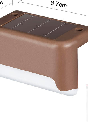 SOLPEX Solar Deck Lights Outdoor 16 Pack, Solar Step Lights Waterproof Led Solar lights for Outdoor Stairs, Step , Fence, Yard, Patio, and Pathway(Warm White)