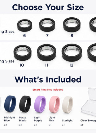 6-Pack Oura Ring 5 Cover with Storage Box - Gym Workout & Sports Protector