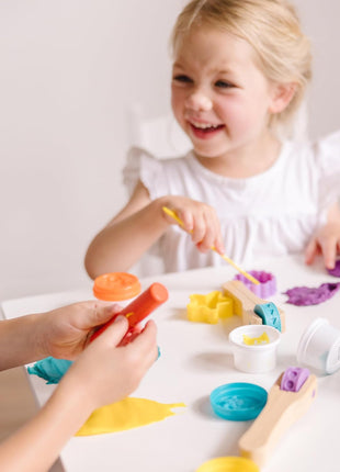 Melissa & Doug Created by Me! Cut, Sculpt, and Roll Modeling Dough Kit with 8 Tools and 4 Colors of Modeling Dough