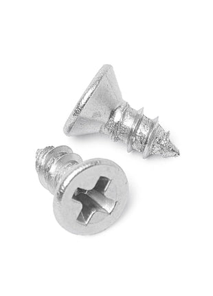 Bolt Dropper #4 x 1/4" Stainless Steel Flat Head Phillips Wood Screw (100 Pack), 18-8 (304) Stainless Steel Sheet Metal Screws - Type A Point, Plain Finish