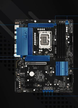 ASRock Z890 Pro-A Motherboard Intel Core Ultra LGA1851 RL-ILM DDR5 8666 MHz 256 GB ATX Motherboard PCIe 5.0