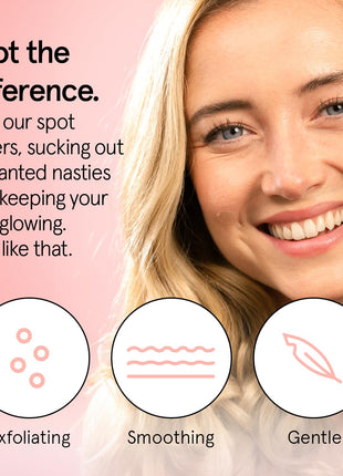 grace & stella Award Winning Pore Strip - Pimple Patches for Face | Hydrocolloid Acne Patches for Shrinking Zits, Whiteheads - Spot Stickers - Dermatologist-Tested, Vegan (Invisible, 72 Count)