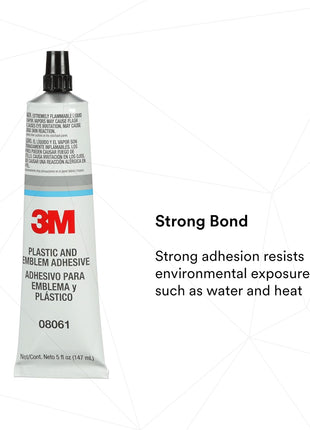 3M Plastic and Emblem Adhesive, 08061, 5 oz Tube