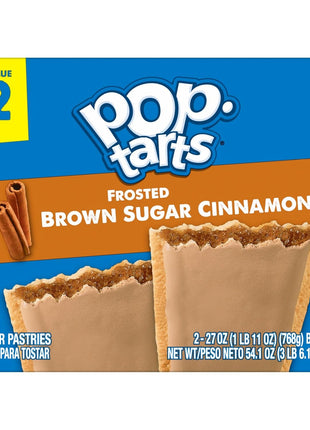 Pop-Tarts Toaster Pastries, Breakfast Foods, Kids Snacks, Family Pack, Frosted Brown Sugar Cinnamon (32 Pop-Tarts)