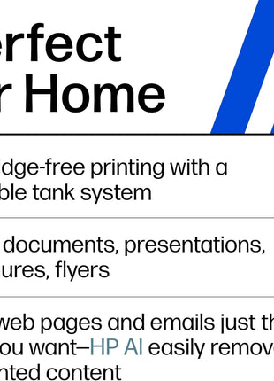 HP Smart Tank 5101 Wireless All-in-One Refillable Printer, Scanner, Copier with 2 Years of Ink Included, Wireless (2.4ghz only) Printer-for-Home use (1F3Y0A)