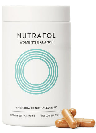 Nutrafol Women's Balance Hair Growth Supplements, Ages 45 and Up, Clinically Proven for Visibly Thicker Hair and Scalp Coverage, Dermatologist Recommended - 1 Month Supply