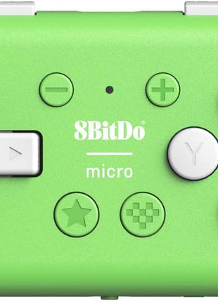 Nargos 8BitDo Micro Bluetooth Key Chain Sized Mini Controller for Nitendo Switch, Windows, Android and macOS (Micro- Green)