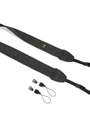 WANBY Camera Strap Black Canvas Neck Shoulder Strap with Quick Release Buckles for DSLR SLR