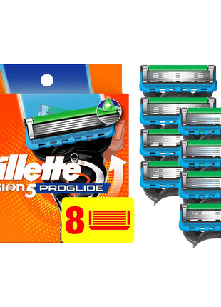 Gillette Fusion5 ProGlide Razor for Men, 12 Blade Refills with Precision Trimmer