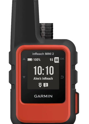 Garmin inReach Mini 2, Lightweight and Compact Satellite Communicator, Hiking Handheld, Orange - 010-02602-00 | Two-Way Iridium Messaging and Interactive Sos, Up to 14 Days and 30 Days Battery, 3.5 Oz, IPX7