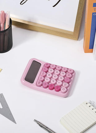 Mr. Pen Mechanical Switch Calculator - 12 Digit Large LCD Display, Pink with Big Buttons