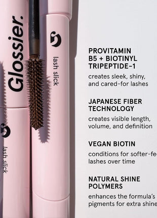 Glossier Lash Slick Tubing Mascara, Lengthening & Lifting, Natural Brown