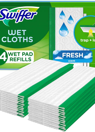 Swiffer Sweeper Wet Mopping Cloths, Mops for Floor Cleaning, Open Window Fresh, 24 Count