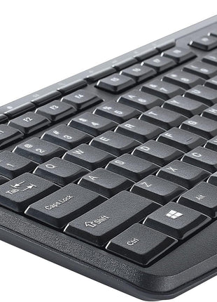 Verbatim 99779 Wireless Mouse and Keyboard with Silent Technology and 2.4GHz Nano Receiver, Graphite