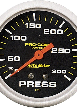 AUTO METER 5423 Pro-Comp Liquid-Filled Mechanical Pressure Gauge,2.625 in.