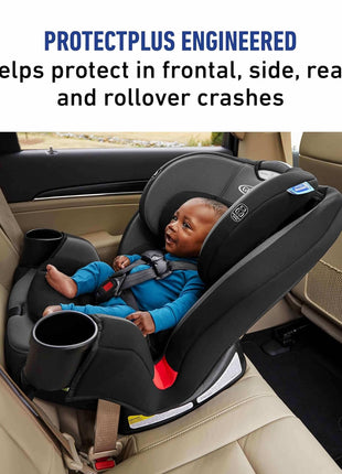 Graco® TriRide 3-in-1 Reclining Car Seat, Kipling - Rear & Forward Facing Car Seat, Highback Booster, Adjustable Headrest