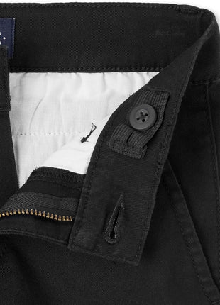 The Children's Place Boys Stretch Skinny Chino Pants,Black Single,8
