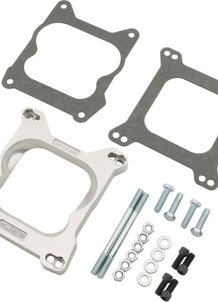 Mr. Gasket Carburetor Adapter Kit 4Bbl To 4Bbl, Silver