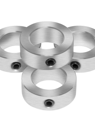 AZSSMUK 5/8 inch Bore Solid Steel Style Zinc Plated Set Screw Shaft Collars for Lawn Tractor,Garage Doors
